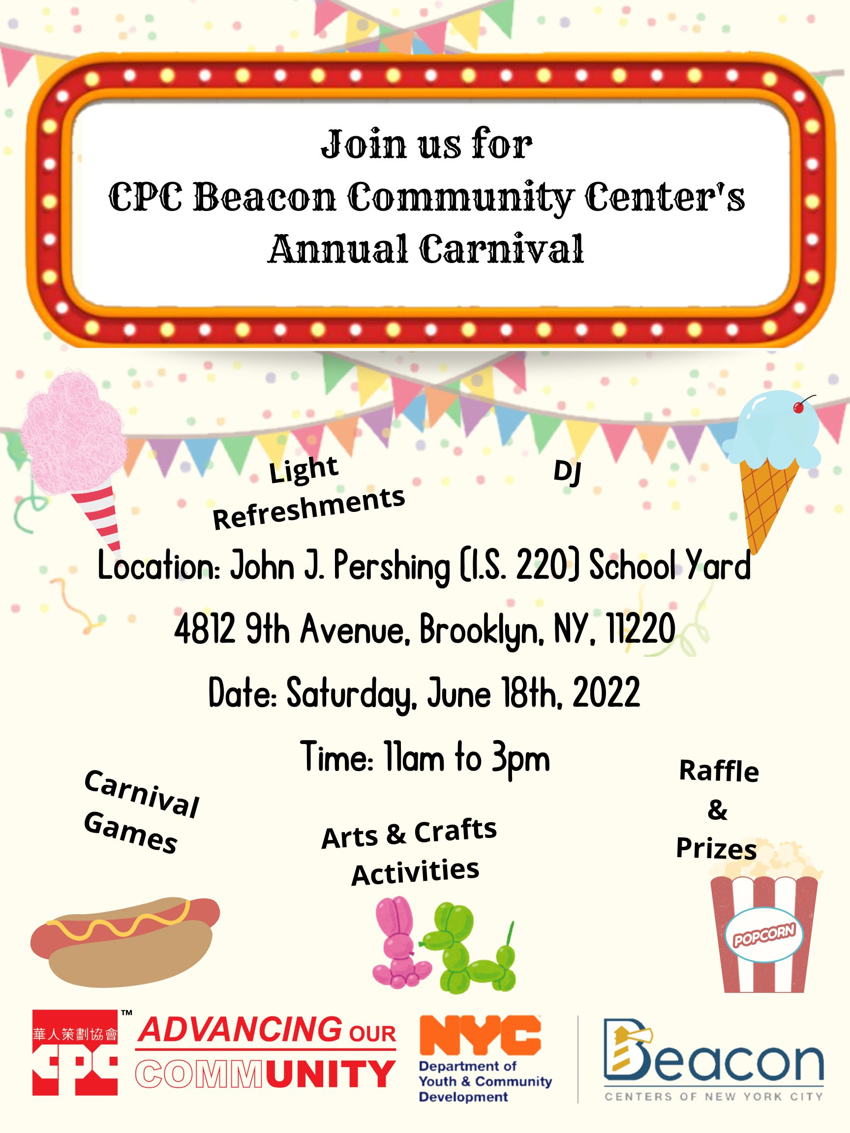 CPC Beacon Community Center’s Annual Carnival 20220618 040000 to